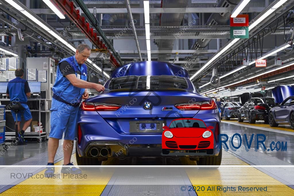 New BMW on the factory line