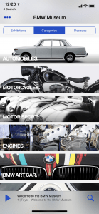 the BMW Museum Tour app is available for iOS and Android