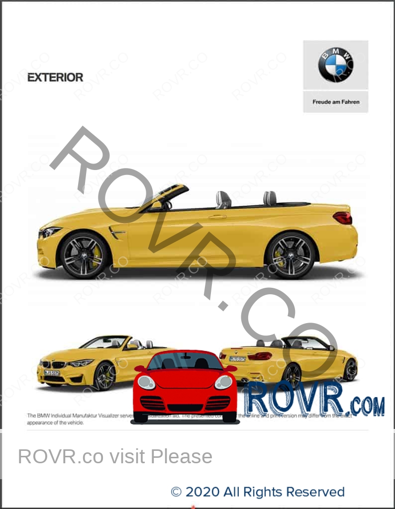 BMW Individual M4 Yellow - Visualizer Output